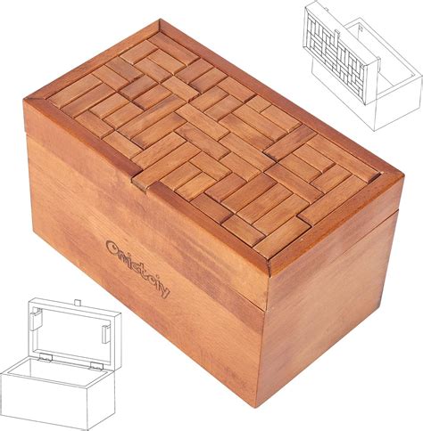 Amazon | 木製 パズルボックス - Onietoiy 3D 立体パズル 脳トレパズル ウッドパズル 頭の体操おもちゃ 知育玩具 ...