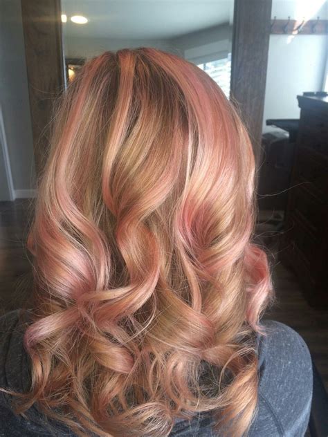 Rose gold hair