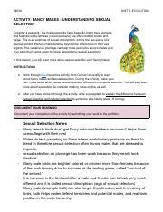 understanding sexual selection  fancy males evolution insights