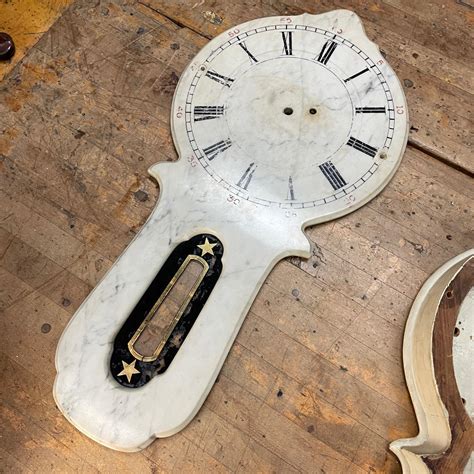 Rare 1870s E. Howard Marble Train Station Bank Municipal Clock Vintage