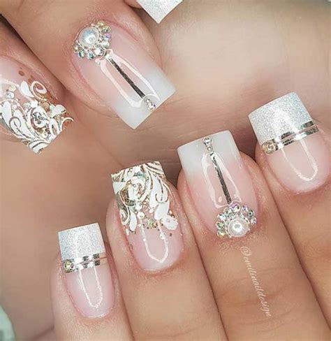Stunning wedding nail art designs