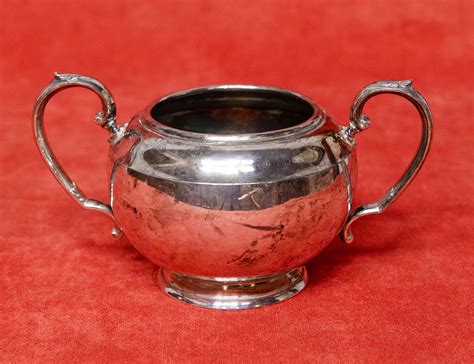 Антикварная посеребренная сахарница, артикул СХР-18125 | Контора К