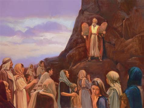 Moses Ten Commandments Painting