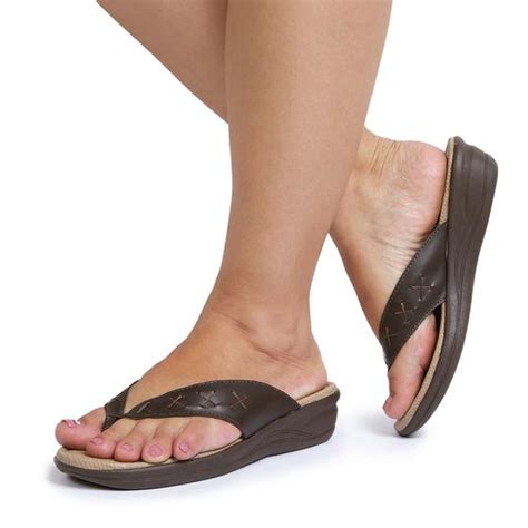 Chinelo Para Quem Tem Esporão - Chinelo Ortopédico Anatômica Para Esporão Anabela Couro Conforto RF215 ...