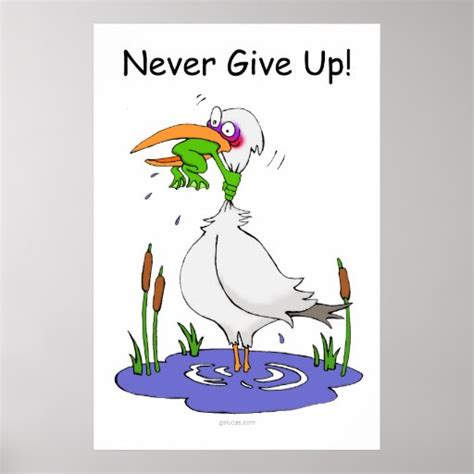 Never Give Up Poster | Zazzle