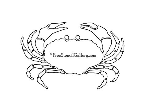 Crab Silhouette Stencil | Free Stencil Gallery