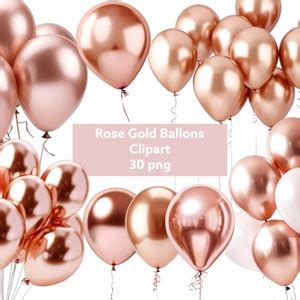 Gold Rose Balloons , Transparent Background, High Quality, Clipart ...