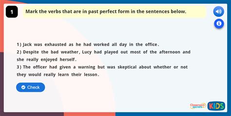 Year 5 Recognising and Using Past Perfect Form | Classroom Secrets Kids