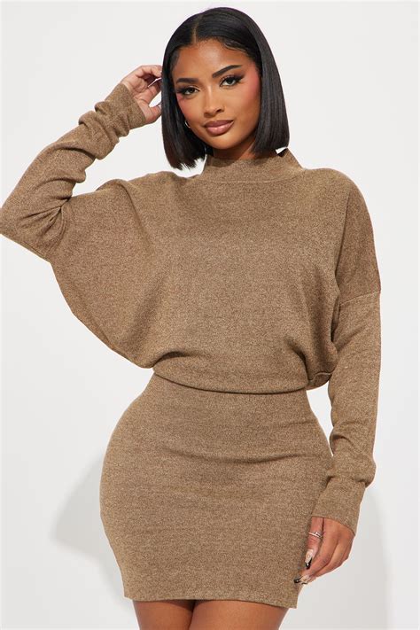 sweater dresses brown 5