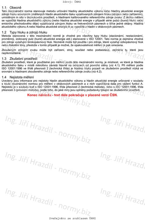 ČSN EN ISO 3747 (011612) - Akustika - Určování hladin akustického ...