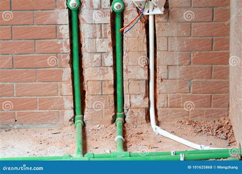 Bury A Pvc Pipe In The Wall Stock Photo | CartoonDealer.com #50525904