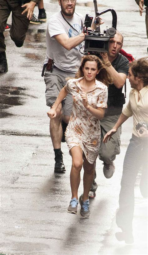 Emma Watson -Shooting scenes in Buenos Aires for the film Colonia