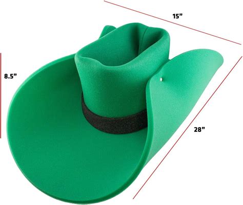 Giant Foam Cowboy Hat - Oversized Cowboy Hat - Silly, Crazy And Funny ...