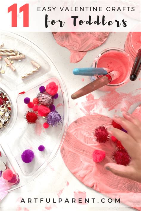 11 Easy Valentine Crafts for Toddlers - The Artful Parent
