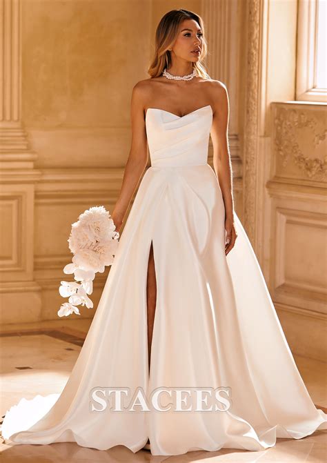 Satin ball gown wedding dress 60 photos - Astyledwedding.com