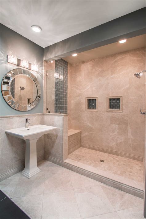 Elegant beige, taupe, and cream-colored bathroom tile - Oyster Polished ...