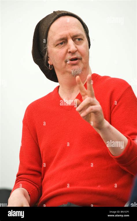 Rock music journalist Nick Kent pictured in conversation at Hay ...