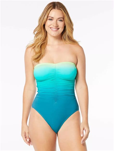 Coco Contours COCO CONTOURS ADORE SHIRRED BANDEAU BRA SIZED ONE PIECE