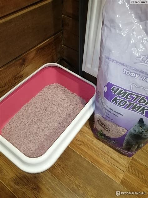 Наполнитель для кошачьего туалета Чистый котик Тофу лаванда ...