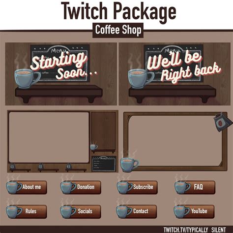 Cafe twitch overlay – Artofit