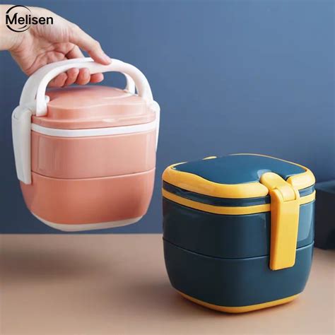 Japanese Style Insulated Lunch Box Portable Food Storage Square Bento