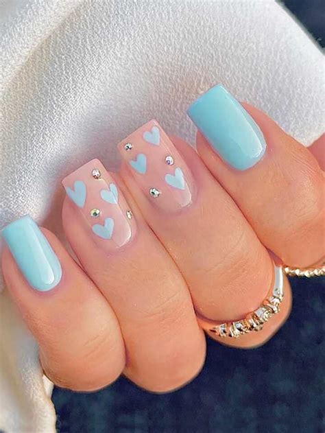 Top 22+ Blue Heart Nail Designs for 2024 You Can’t Miss