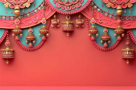decorative toran doorway hanging diwali indian background concept