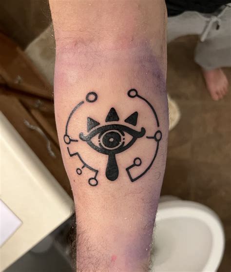 [ALL] Sheikah Eye tattoo I got on my forearm this weekend! : r/zelda