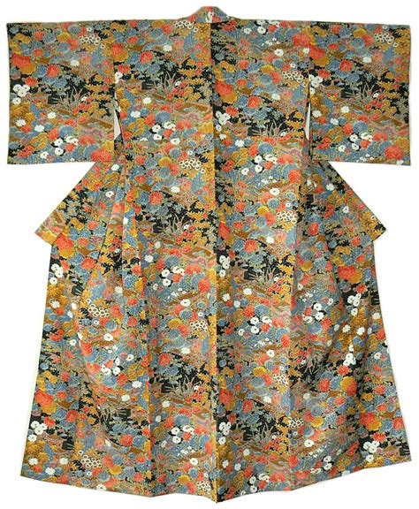 Японское кимоно из тонкой шерстяной ткани, 1930-е гг. Японское кимоно ...