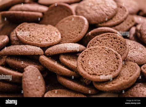 Close up of honey cookies, "Broas de Mel", traditional dessert of ...