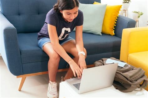 Premium Photo | Teenager preparing for school in pandemic season 