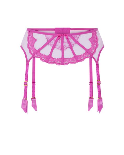 Mariann Suspender in Fuchsia/Fuchsia | By Agent Provocateur All Lingerie