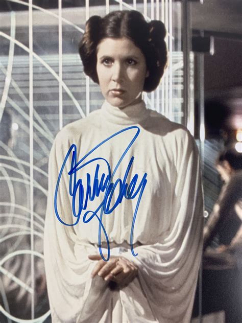 Lot Detail - Star Wars: Carrie Fisher Signed 16" x 20" Poster (Beckett/BAS)