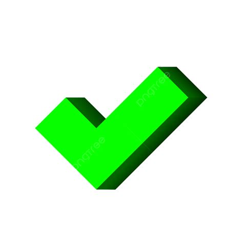 3d значок галочки PNG , 3d, Поставить галочку, Значок 3d PNG картинки и ...