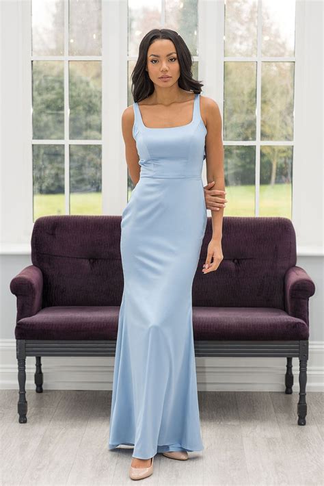 Bow Back, Square Neck, Fit & Flare Dress - Richard Designs