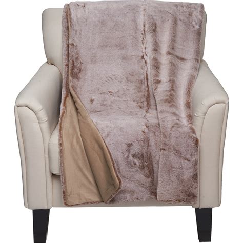 Max Studio Home Garret Luxurious Throw Blanket - Faux Fur, 50x60