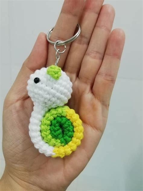 Set of 2 Animal Keychain Crochet Animal Keychain Handmade - Etsy