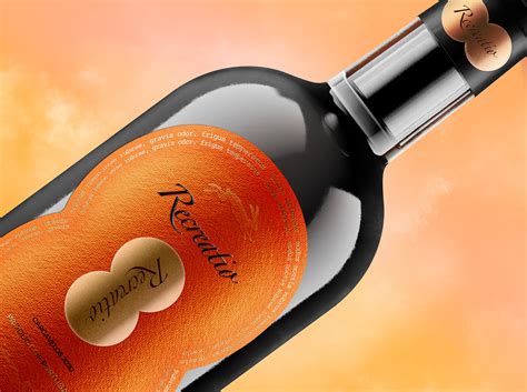 wine label bottle label design  behance