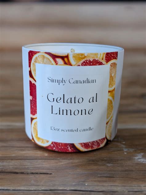 Gelato al Limone 13oz Candle – Simply Canadian Candle Company