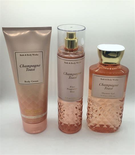 Bath & Body Works Gift Set Champagne Toast Shower Gel, Body Mist, and ...