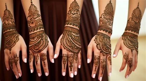 Premium AI Image | The traditional henna designs on hands