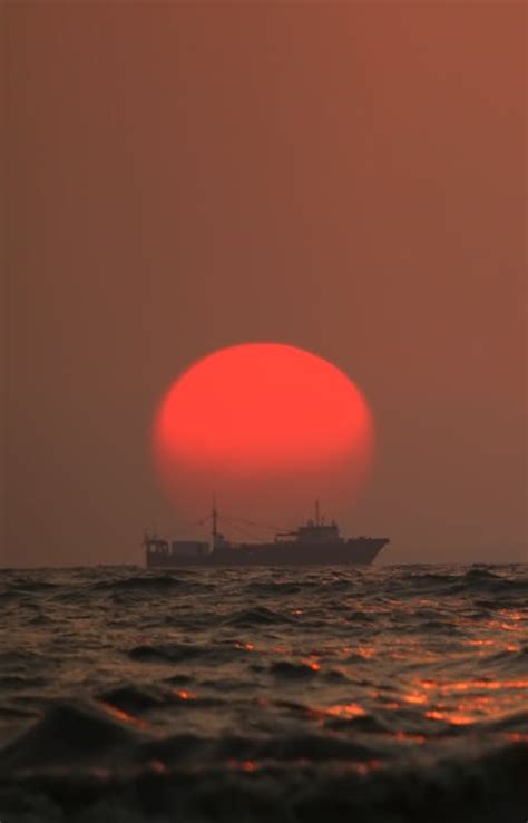 landscape photography   ship  sea  stock photo