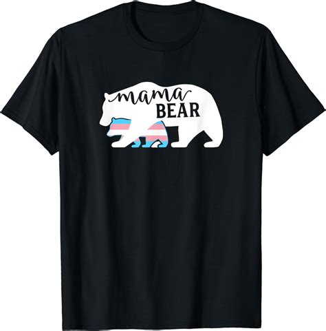 Trans Transgender Mama Bear T-shirt LGBT Pride Flag Support - Walmart.com