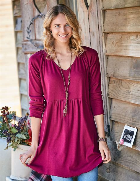 Deerberg Ajourjersey-Tunika Marlena | Outfit, Modestil, Tunika