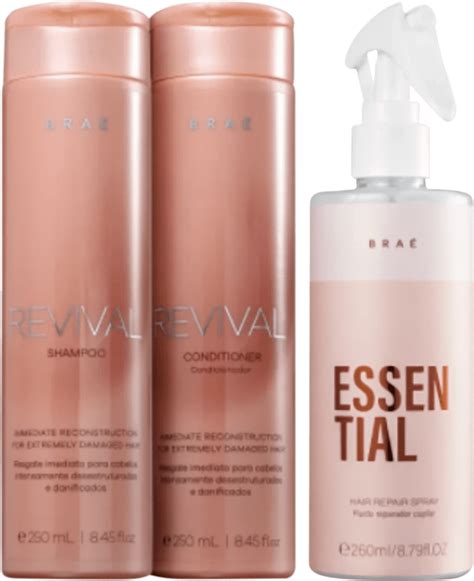 Shampoo E Condicionador Braé - BRAÉ Revival Shampoo+Condicionador 250ml +BRAÉ Essential 260ml