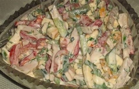 София — салат с колбасным сыром « Рецепты салатов
