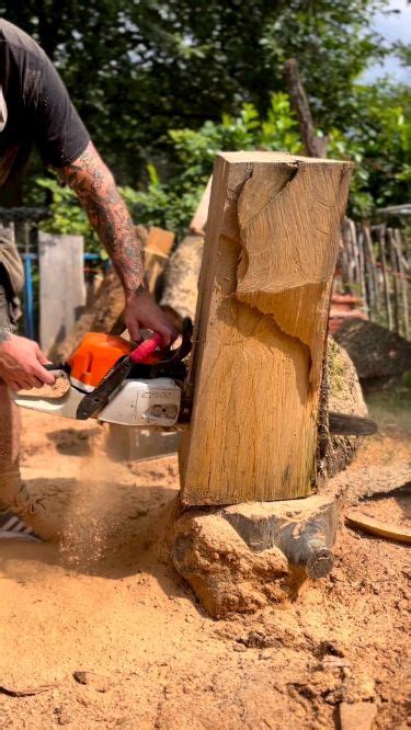 DIY Wood Project. | Proyectos de madera, Artesanías con troncos de ...