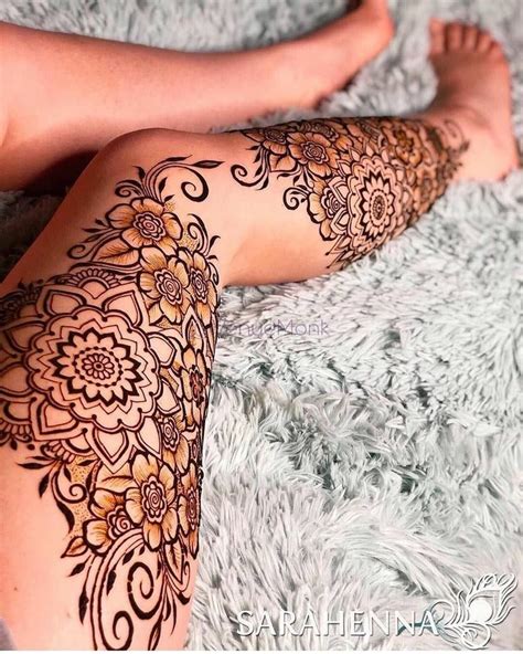 Pin on Snel bewaren | Henna leg tattoo, Thigh henna, Henna tattoo ...