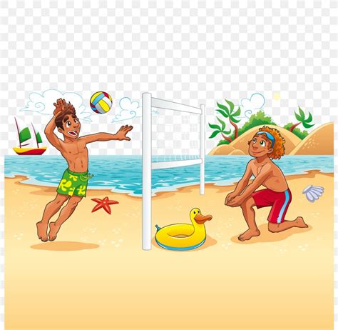 Beach Volleyball Cartoon, PNG, 800x800px, Beach Volleyball, Art, Ball ...