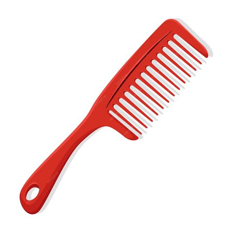 premium vector vector illustration  plastic hair comb  long hair